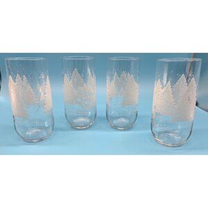 Vintage Avon Through The Woods Tumblers Set Of 4